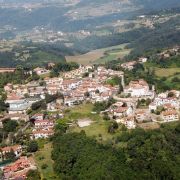 Veduta aerea su Monteviale - Foto Caliaro Luigino